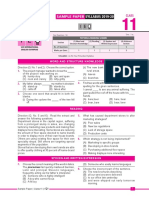 Sample Paper Syllabus 2019-20: Class