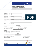 Sufiyan Khan Junior Progress Report 2018 2019 III B PDF