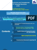 Policy For Curriculum and Competencies Inthe4 Industrial Revolution (4-IR)