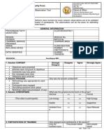 Process Observation Tool: Quality Form