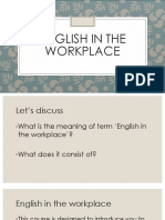 English at Workplace