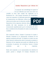 Ajuste de Los Estados Financieros Por Efectos de Inflación