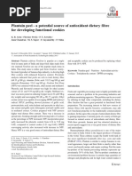 Arun Et Al 2015 Plantain Peel A Potential Source of Antioxidant Dietary Fibre For Developing Functional Cookies