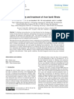 Data Data: Water Quality and Treatment of River Bank Filtrate