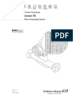 Proline Promass 80: Description of Device Functions