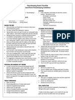 Housekeeping Award Checklist PDF