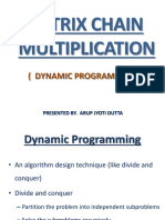 MATRIX CHAIN Multiplication