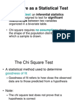 Chi-Square As A Statistical Test