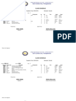 Class Schedule: Academic Year: 2018-2019 Semester: Second