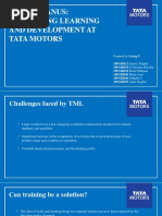 Eyes of Janus: Evaluating Learning and Development at Tata Motors