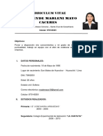 Curriculum Vitae Madeleyde Mayo C.