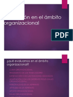 Evaluacion en El Ambito Organizacional