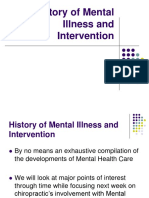 History of Mental Illness and Interventions