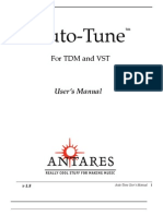 Antares AutoTune Manual