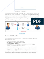 Lab Rsa: Working of RSA Algorithm