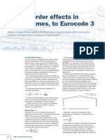 Second-Order Effects in Portal Frames To Eurocode 3