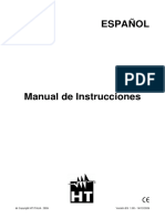 Manual de Instrucciones de Pinza Multiampirica HT