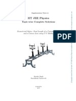 IIT JEE Physics: Topic-Wise Complete Solutions