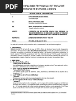 Informe Legal #370-2019 - Procedente Impuesto Predial (Previa Regularización) - María Telecila López Ysminio