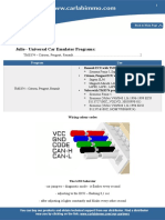 Julie - Universal Car Emulator Programs:: Program Use