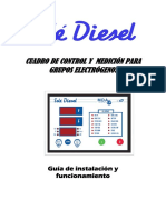 Cuadro de Control Y Medición para Grupos Electrógenos