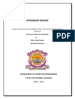 Internship Report: A Report Submitted in Partial Fulfillment of The Requirements For The Award of Degree of