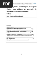 ¿Cómo Hacemos para Investigar?