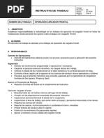 Instructivo Trabajo Cargador Frontal 