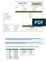 Salary Slip Template V12