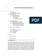 Structure: Unit 7 Conflict Management: Methods and Techniques