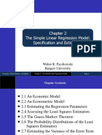 The Simple Linear Regression Model: Specification and Estimation