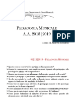 Pedagogia Musicale - I E II INCONTRO - DEF