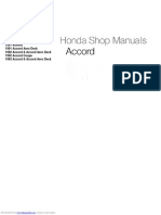 1991 Accord Manual Supplements 1991 Accord 1991 Accord Aero Deck 1992 Accord & Accord Aero Deck 1992 Accord Coupe 1993 Accord & Accord Aero Deck