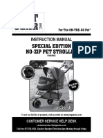 Special Edition No-Zip Pet Stroller: Instruction Manual