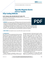 Beamwidth Reconfigurable Magneto-Electric Dipole Antenna Based On Tunable Strip Grating Reflector