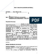 Inventarios y Avalúos (Sucesión Notarial)