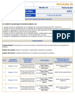 Formato de Programa de Auditoria.