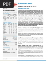 P.I. Industries (PI IN) : Q1FY20 Result Update