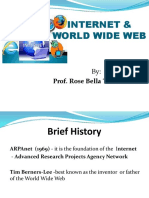 Internet & World Wide Web: Prof. Rose Bella T. Lacanilao