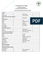 Government of India: Ayushman Bharat National Health Agency Annexure Ii: Discharge Summary Form