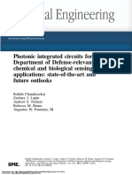 Photonic Integrated Circuits For Department of Defense-Relevant Chemical and Biological Sensing Applications: State-Of-The-Art and Future Outlooks