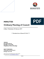 Council Meeting Minutes 20 February 2019