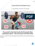 How To Avoid Knee Pain When Squatting - 4 Squat Mistakes You'Re Making