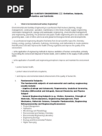 I. What Is Environmental and Sanitary Engineering?