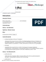 Clopidogrel (RX) : Interactions