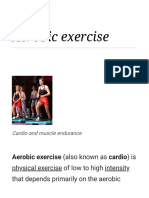 Aerobic Exercise (Also Known As Cardio) Is