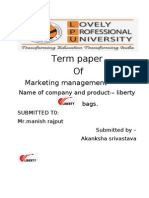 Akansha Marketing Term Paper