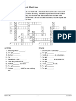 Vocabulary: Health and Medicine: Across Down