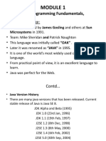 Java Programming Fundamentals