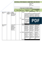 Individual Performance Commitment and Review Form (Ipcrf) For Teacher I-Iii